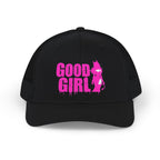 Good Girl Trucker Cap — Pink Graphic Snapback Hat