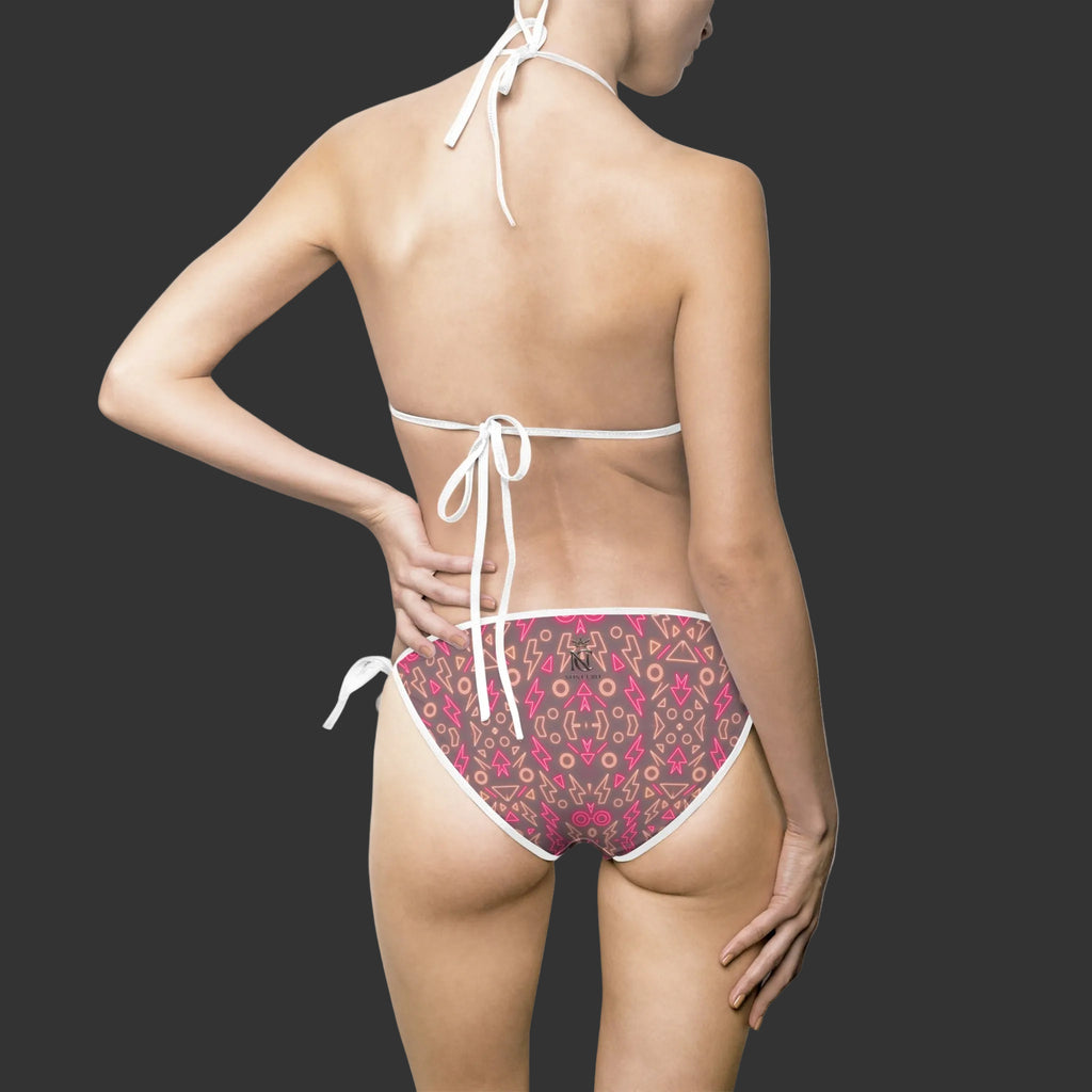 Neon Soft-Color Original Art Women's Bikini — High-Res Summer Swimwear