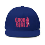 Good Girl Embroidered Flat Bill Cap