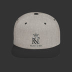 Laurel Crest Flat Bill Snapback Hat — Embroidered "NON CURO" Logo