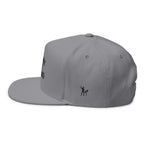Flat Bill Cap — "I Give Out Free Spankings" Embroidered Snapback
