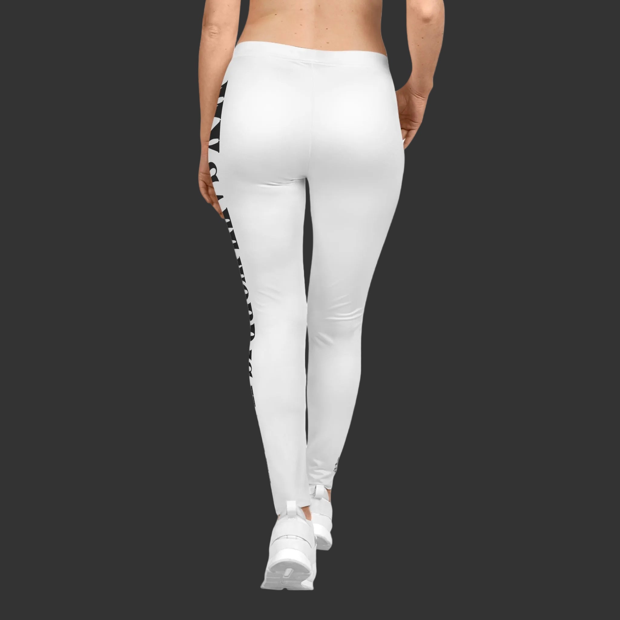 'My Safe Word Is Harder' Bold Side-Text Women's Casual Leggings