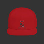 Laurel Crest Flat Bill Snapback Hat — Embroidered "NON CURO" Logo