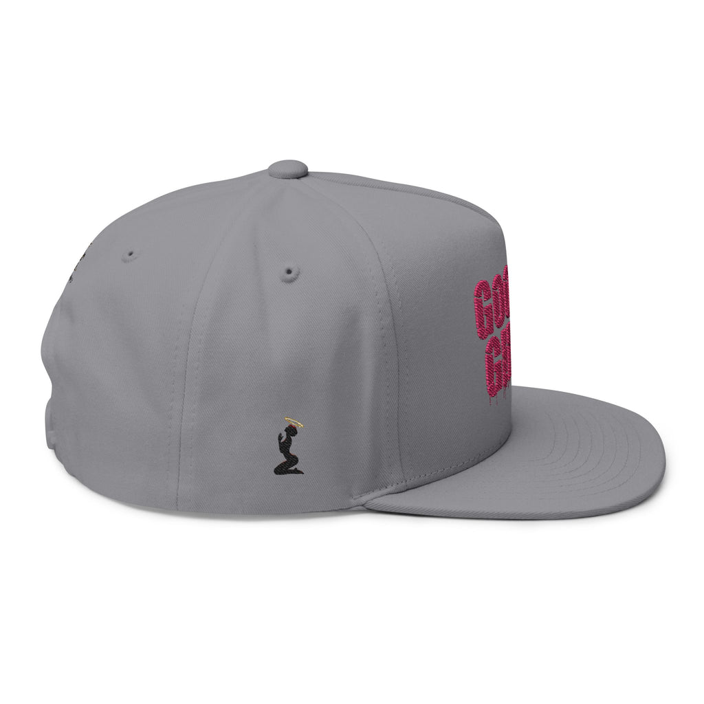 Good Girl Embroidered Flat Bill Cap