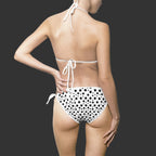 NON CURO White Black Polka Dot Bikini Swimsuit
