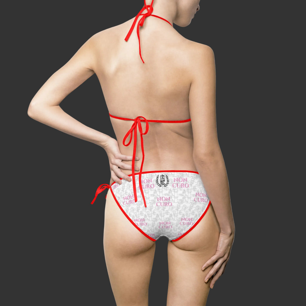 WOMEN'S BIKINI SWIMSUIT — "NON CURO" MATCHING TWINSIE SET