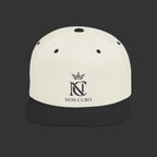 Laurel Crest Flat Bill Snapback Hat — Embroidered "NON CURO" Logo