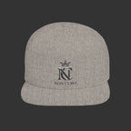 Laurel Crest Flat Bill Snapback Hat — Embroidered "NON CURO" Logo