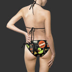 RUBBER DUCKY "DO NOT ENTER" BIKINI SWIMSUIT — NOVELTY YIELD SIGN SWIMWEAR