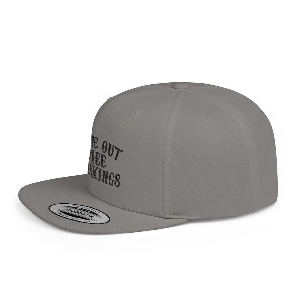 Snapback Hat — "I Give Out Free Spankings" Embroidered Flat Bill Cap