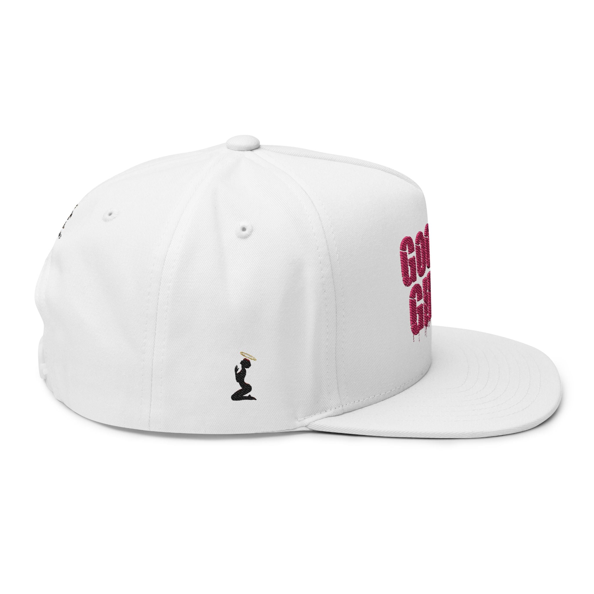Good Girl Embroidered Flat Bill Cap