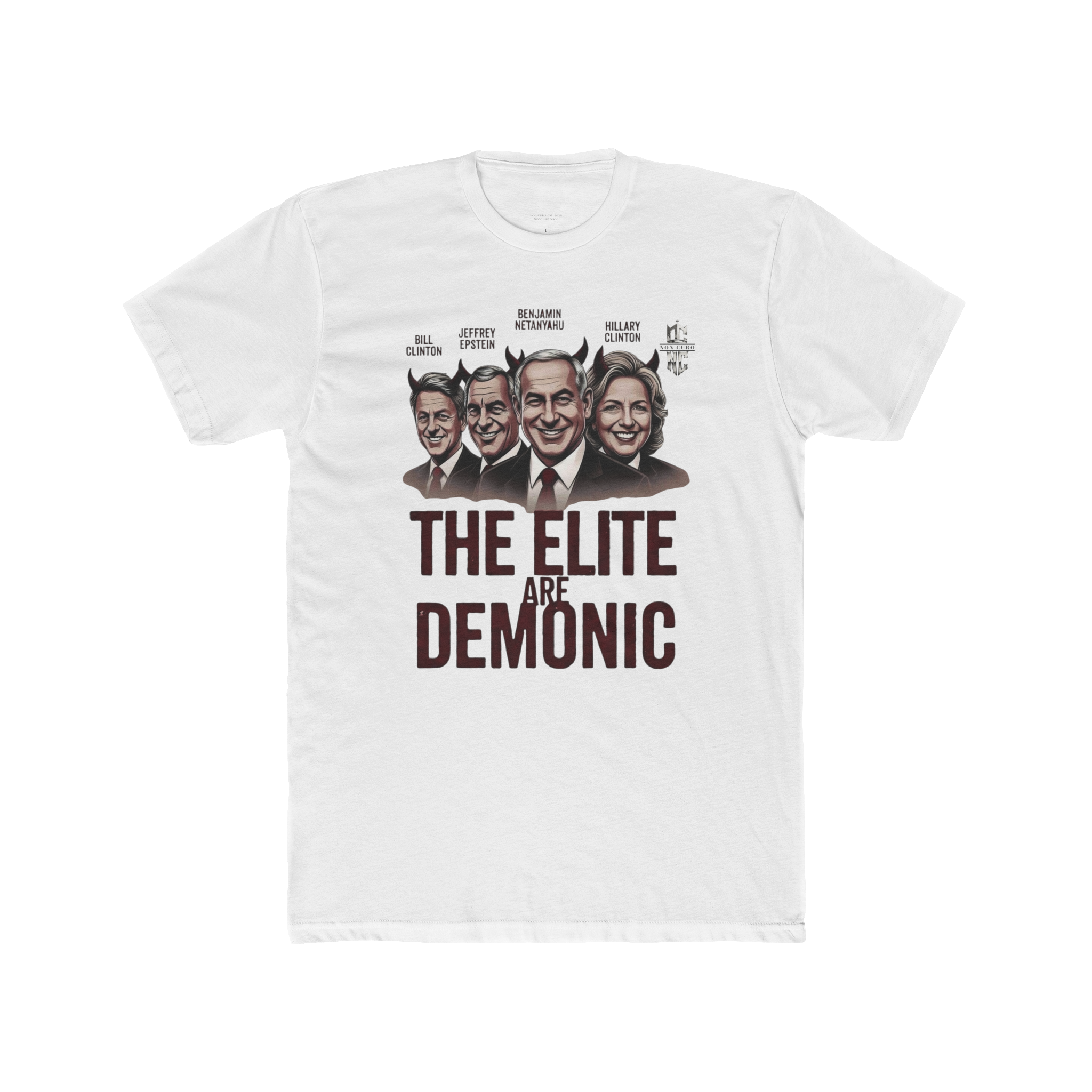 'THE ELITE ARE DEMONIC' SATANIC CABAL GRAPHIC SHIRT