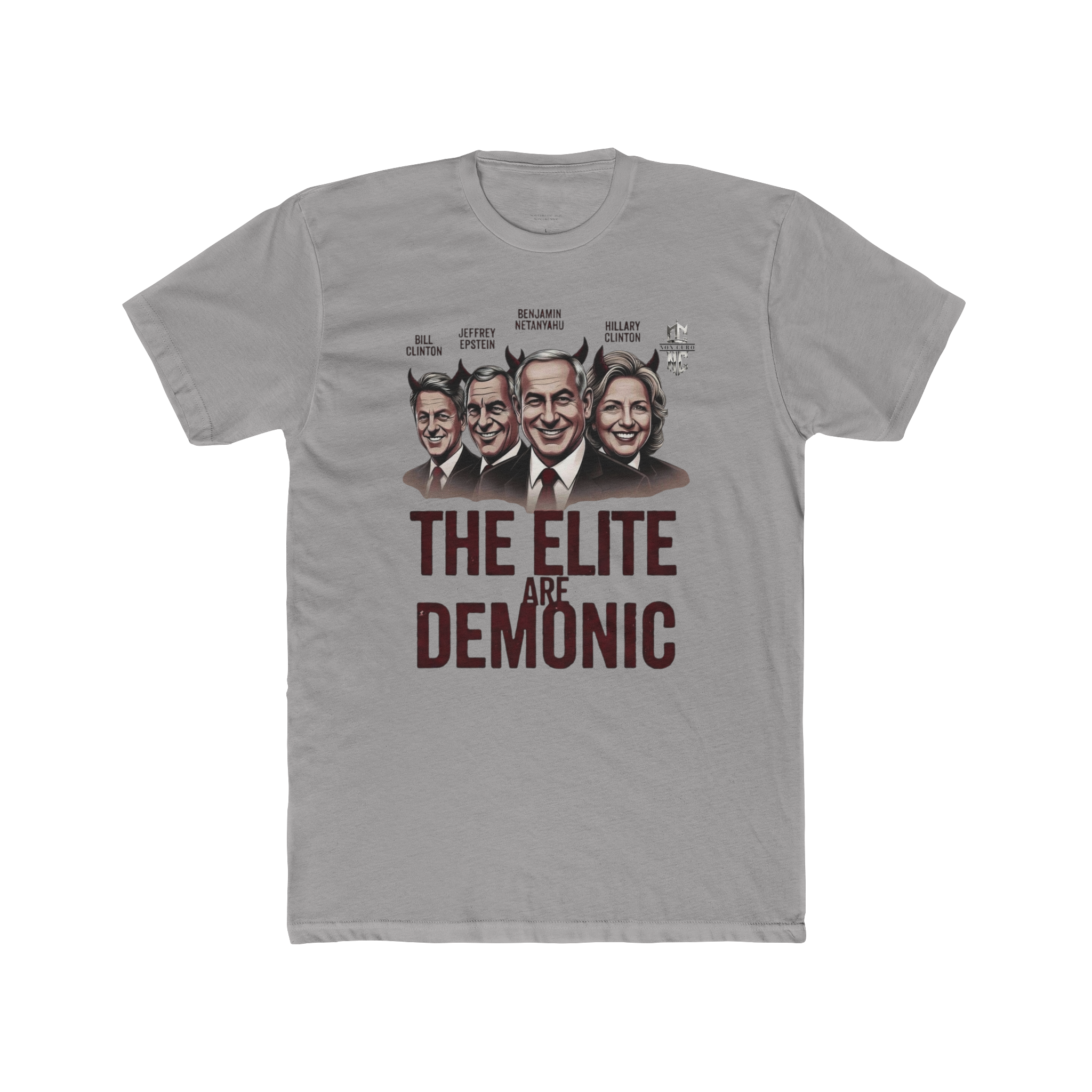 'THE ELITE ARE DEMONIC' SATANIC CABAL GRAPHIC SHIRT