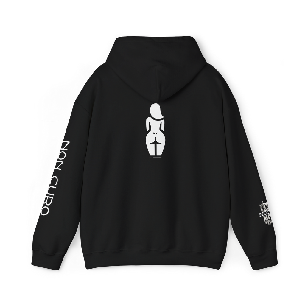 CERTIFIED CAKE CONNOISSEUR HOODIE — GIRL OUTLINE "NICE ASS" GRAPHIC