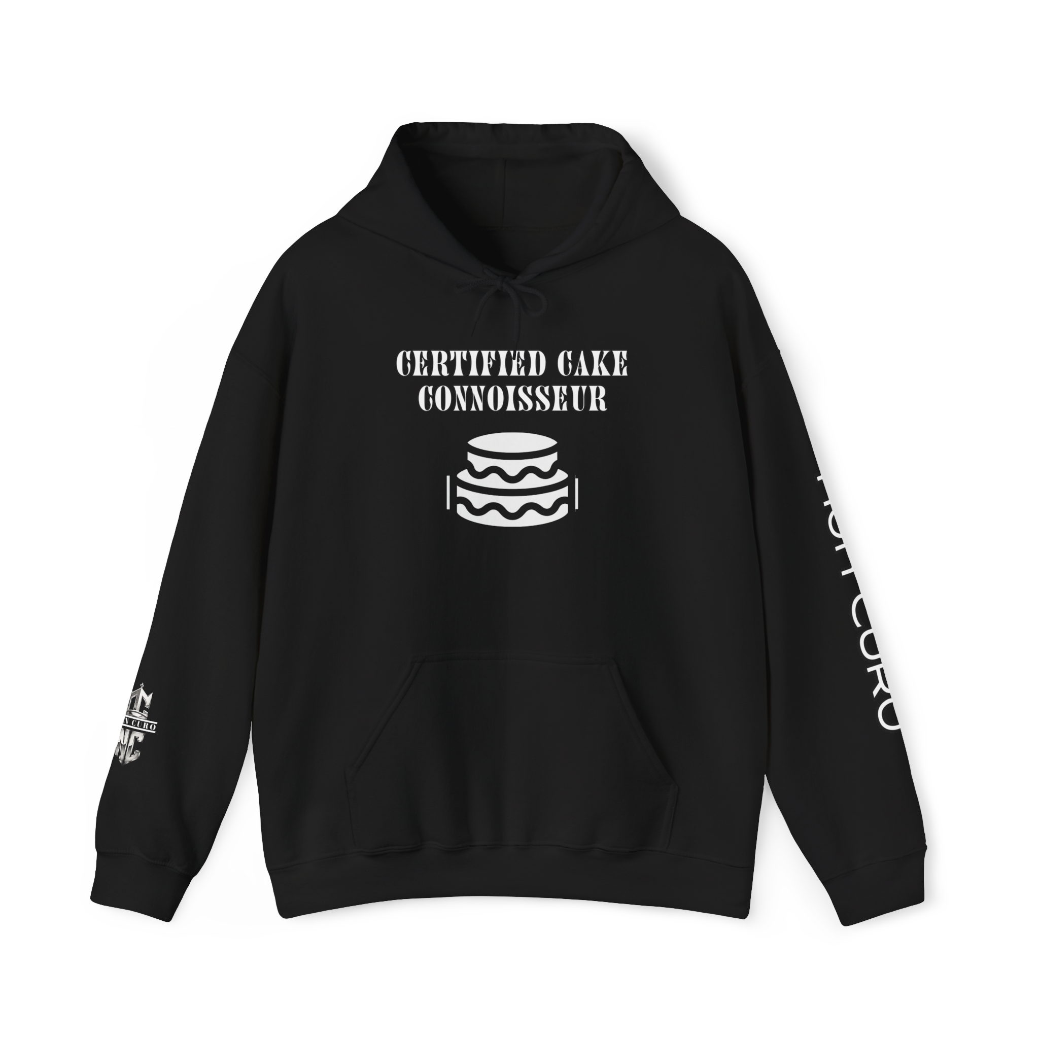 CERTIFIED CAKE CONNOISSEUR HOODIE — GIRL OUTLINE "NICE ASS" GRAPHIC