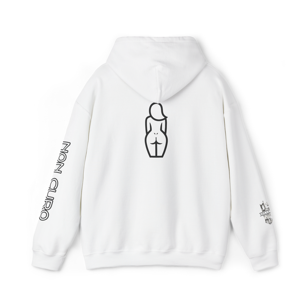 CERTIFIED CAKE CONNOISSEUR HOODIE — GIRL OUTLINE "NICE ASS" GRAPHIC