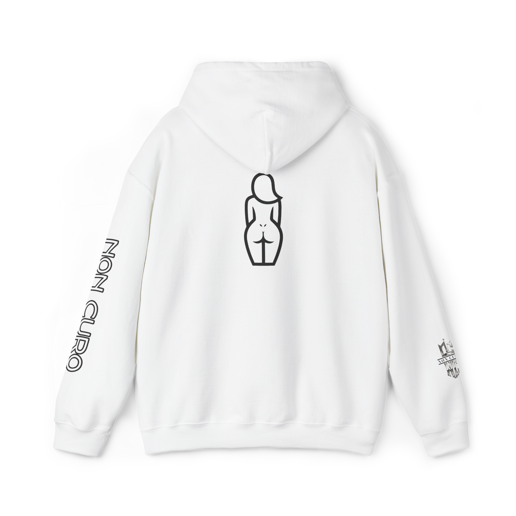 CERTIFIED CAKE CONNOISSEUR HOODIE — GIRL OUTLINE "NICE ASS" GRAPHIC