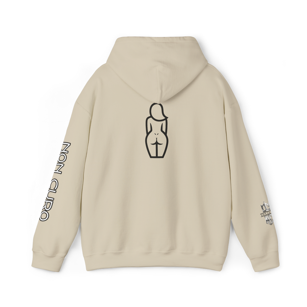 CERTIFIED CAKE CONNOISSEUR HOODIE — GIRL OUTLINE "NICE ASS" GRAPHIC