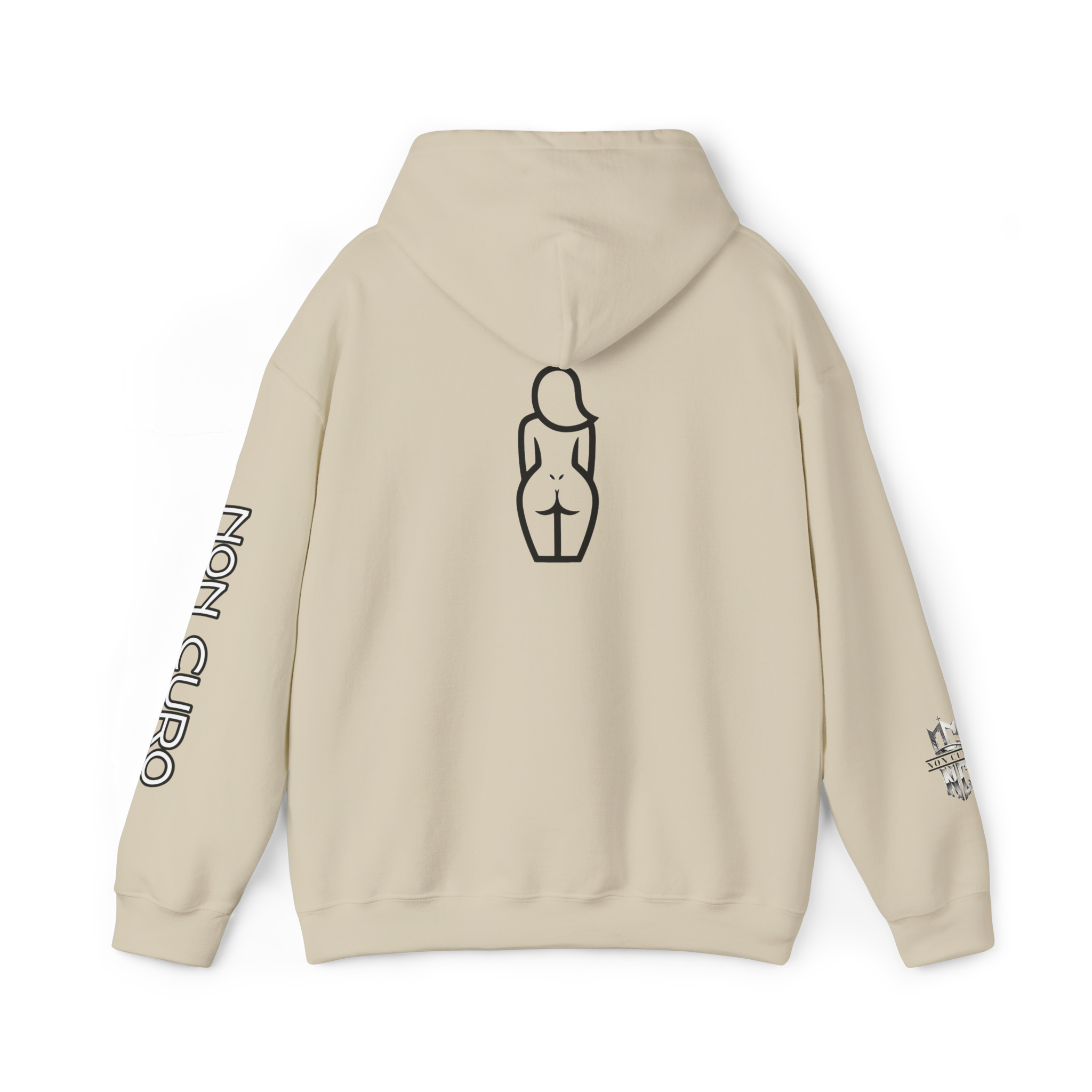 CERTIFIED CAKE CONNOISSEUR HOODIE — GIRL OUTLINE "NICE ASS" GRAPHIC