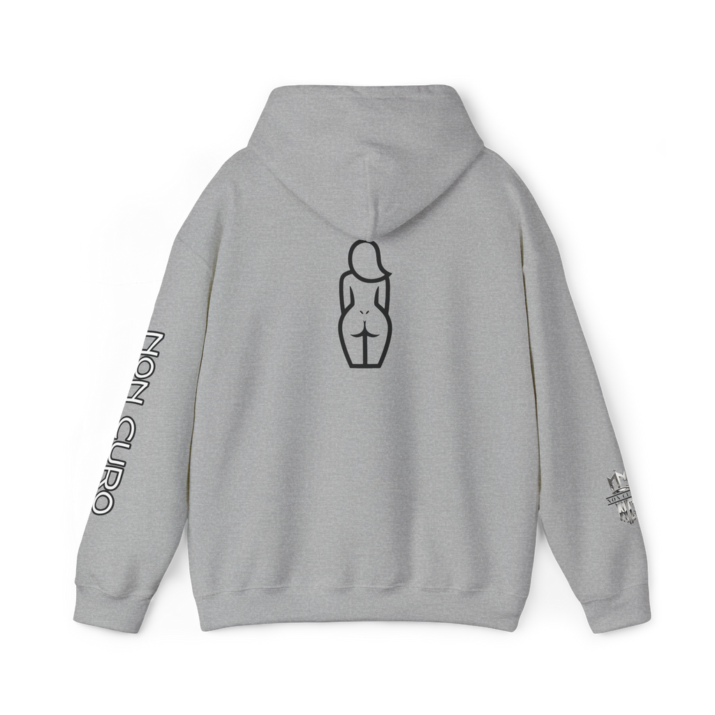 CERTIFIED CAKE CONNOISSEUR HOODIE — GIRL OUTLINE "NICE ASS" GRAPHIC