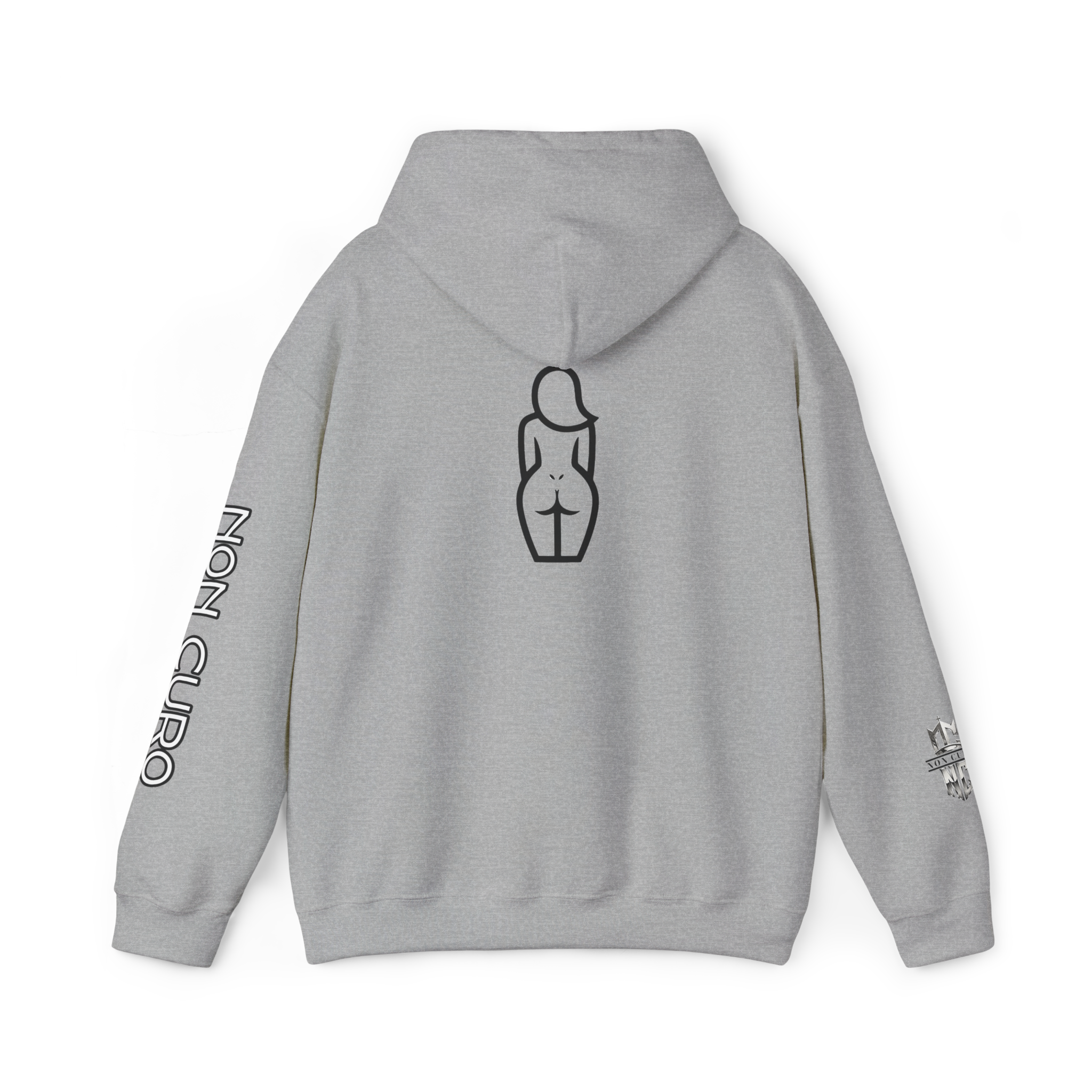 CERTIFIED CAKE CONNOISSEUR HOODIE — GIRL OUTLINE "NICE ASS" GRAPHIC