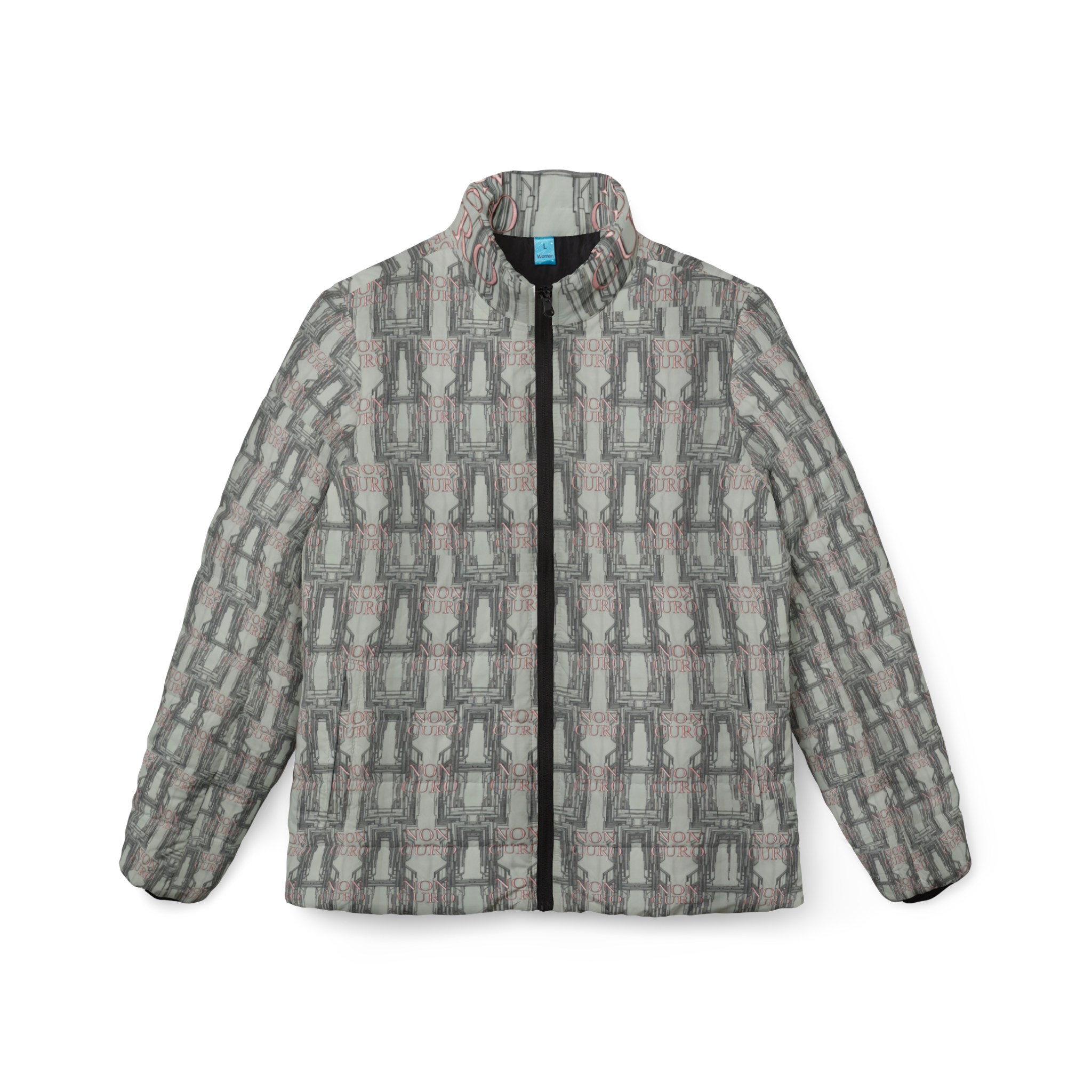 "NON CURO" WOMEN'S PUFFER JACKET — PARISIAN CIRCUIT-BOARD WINTER COAT
