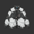 "NON CURO" WOMEN'S PUFFER JACKET — "STRANGER THINGS"  SETTING ALL OVER PRINT