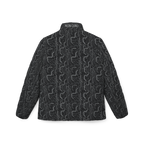 "NON CURO" Women's Puffer Jacket —Circuit-Board Black