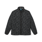 "NON CURO" Women's Puffer Jacket —Circuit-Board Black