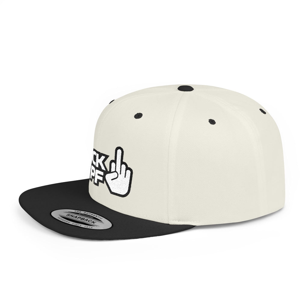 Flat Bill Snapback Hat — "F*** DPF" Embroidered Middle Finger Streetwear Cap