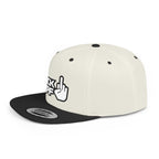 Flat Bill Snapback Hat — "F*** DPF" Embroidered Middle Finger Streetwear Cap