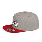 Flat Bill Snapback Hat — "F*** DPF" Embroidered Middle Finger Streetwear Cap