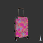 Tie-Dye Carry-On Suitcase — Mon Chéri Pink & Blue Chic Travel Luggage