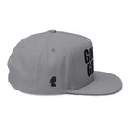 Flat Bill Cap — "Good Girl" Embroidered Devil Girl Snapback