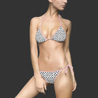 NON CURO White Black Polka Dot Bikini Swimsuit