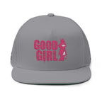 Good Girl Embroidered Flat Bill Cap