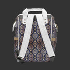 Stylish Mom Diaper Backpack — Multifunctional High-Resolution Pattern