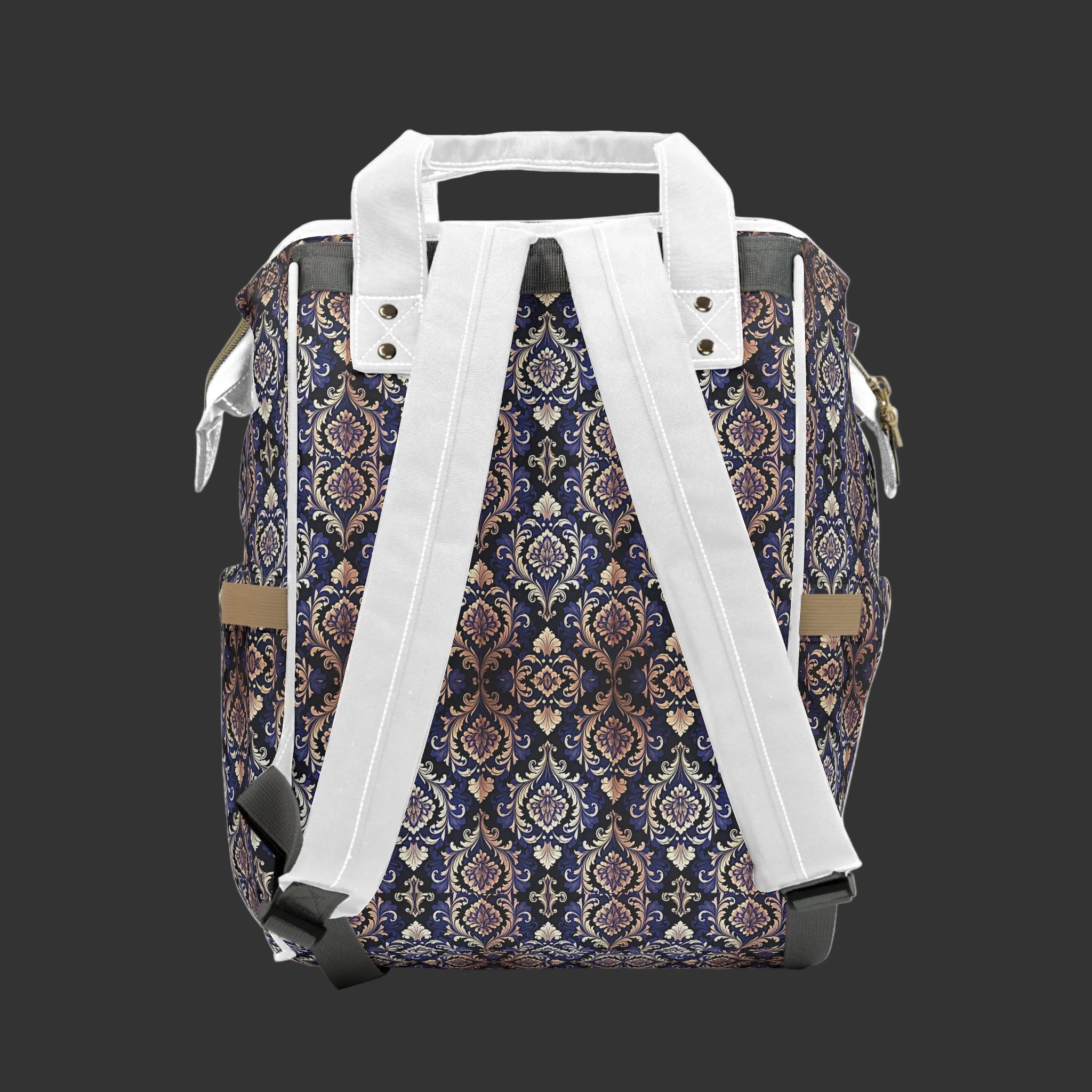 Stylish Mom Diaper Backpack — Multifunctional High-Resolution Pattern