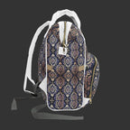 Stylish Mom Diaper Backpack — Multifunctional High-Resolution Pattern