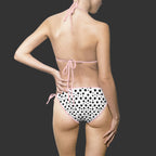 NON CURO White Black Polka Dot Bikini Swimsuit