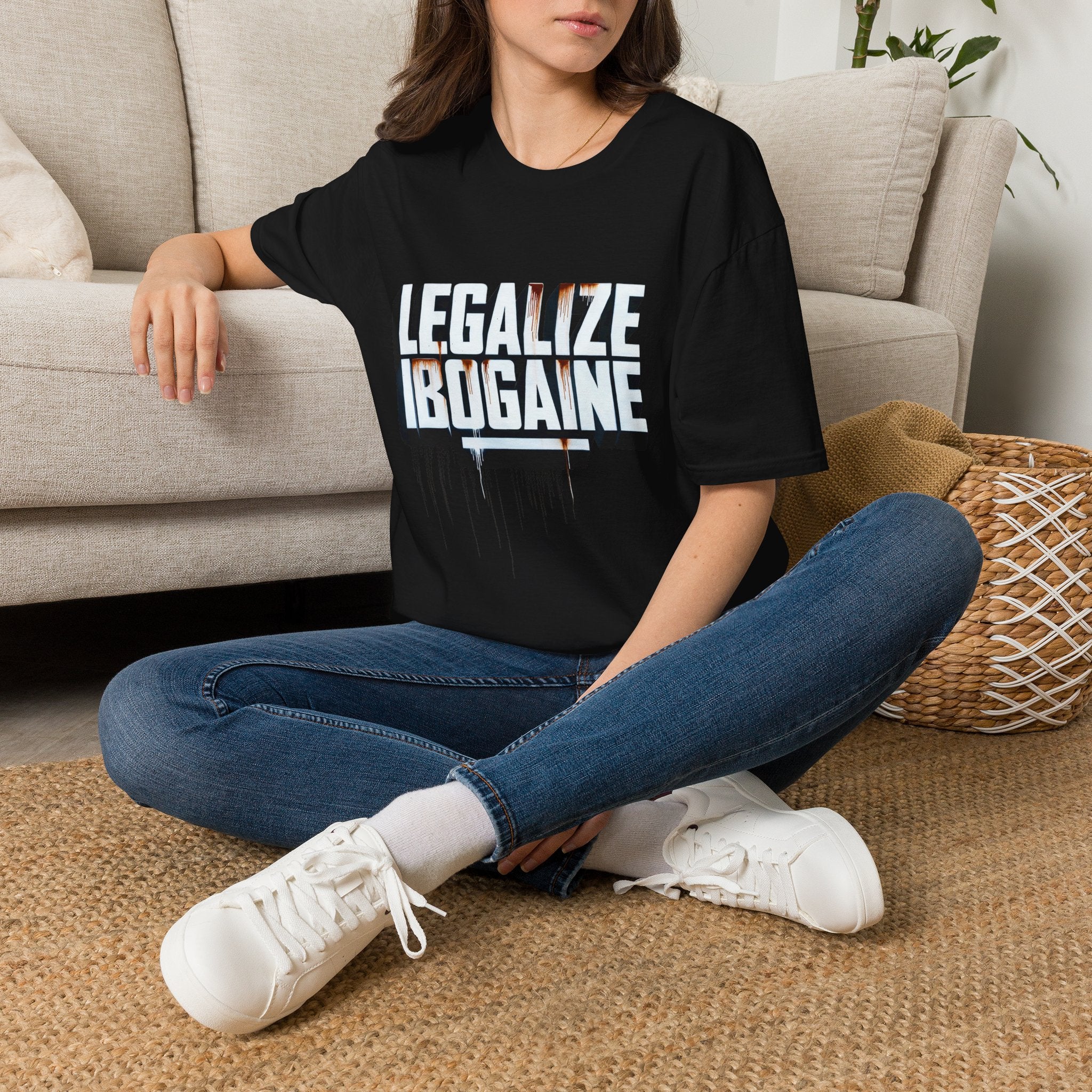 Ibogaine T-Shirt — Psychedelic for Addiction, PTSD and Trauma Recovery Awareness Tee