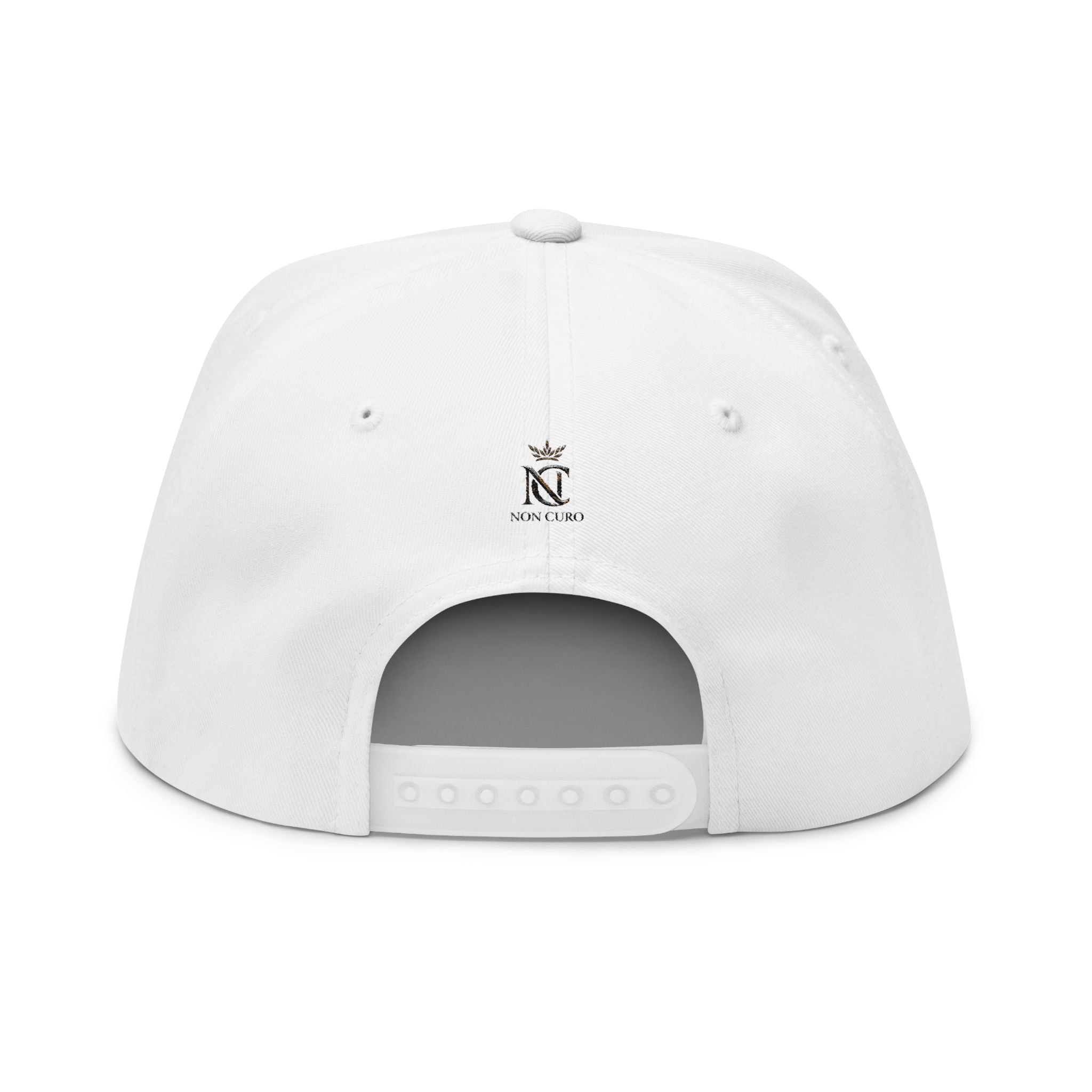 Flat Bill Cap — "Good Girl" Embroidered Devil Girl Snapback