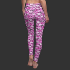 Skulls & Floral All-Over Print Women's Leggings