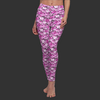 Skulls & Floral All-Over Print Women's Leggings
