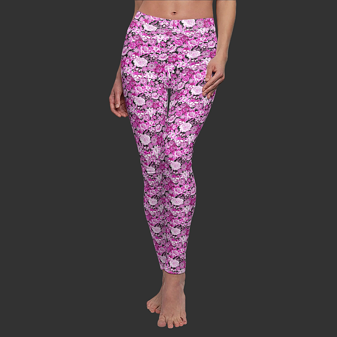 Skulls & Floral All-Over Print Women's Leggings