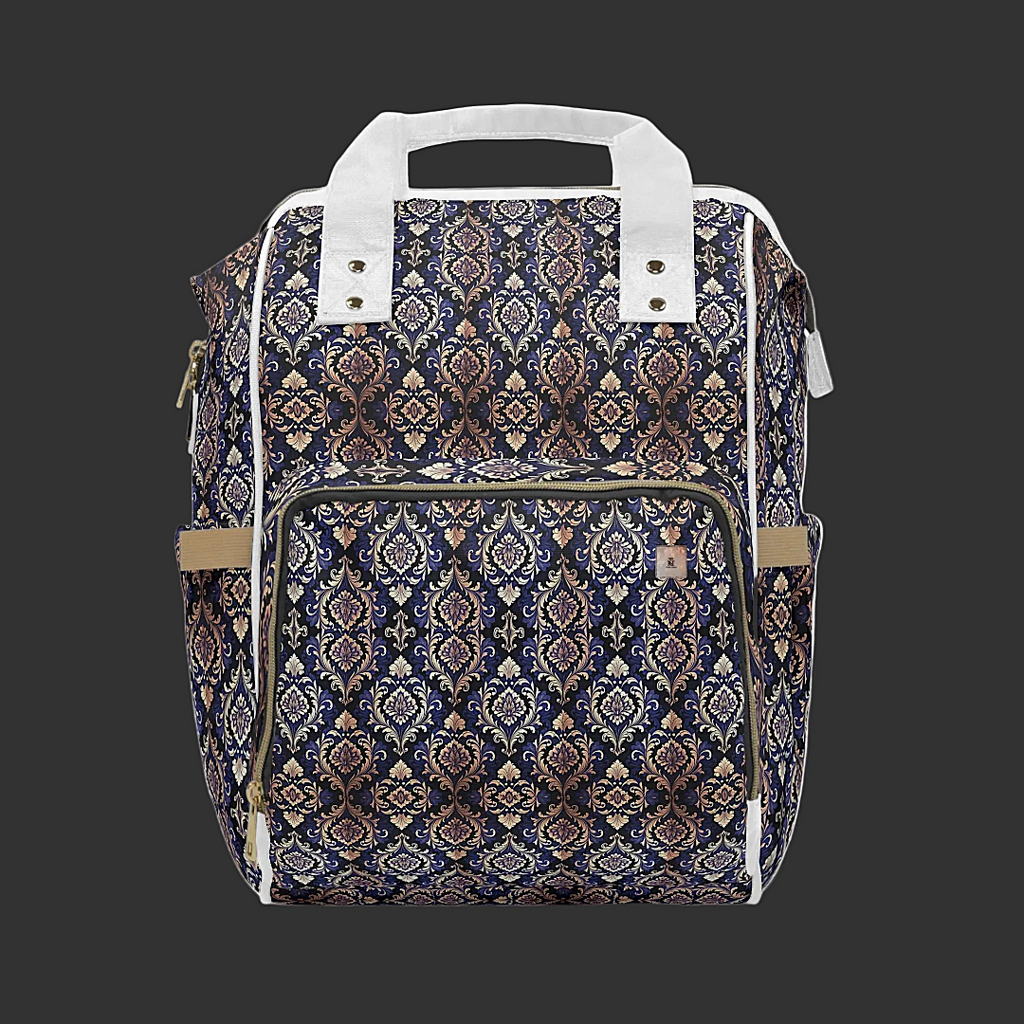 Stylish Mom Diaper Backpack — Multifunctional High-Resolution Pattern