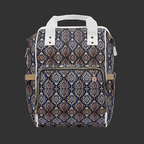 Stylish Mom Diaper Backpack — Multifunctional High-Resolution Pattern