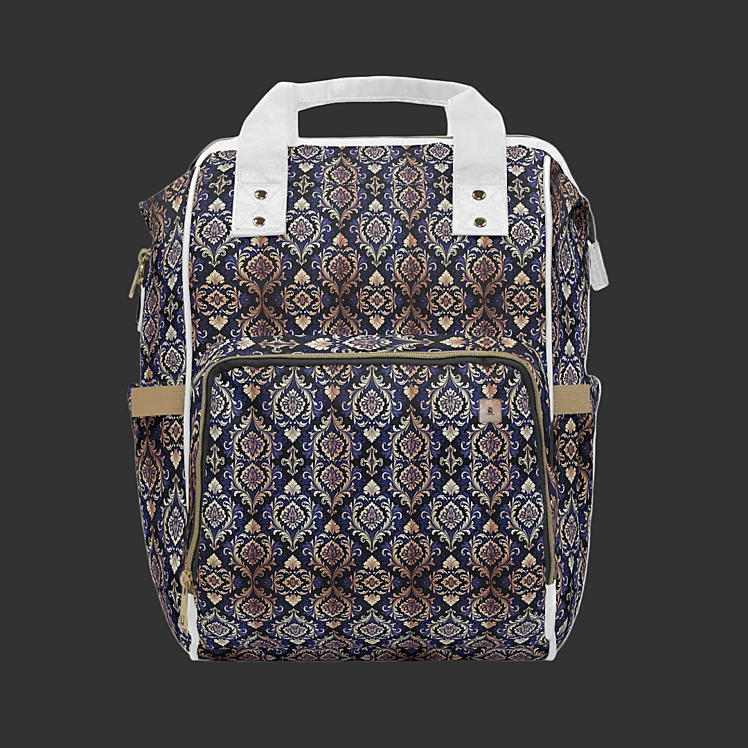 Stylish Mom Diaper Backpack — Multifunctional High-Resolution Pattern
