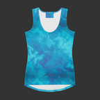 Blue Cotton Candy Tie-Dye Tank Top